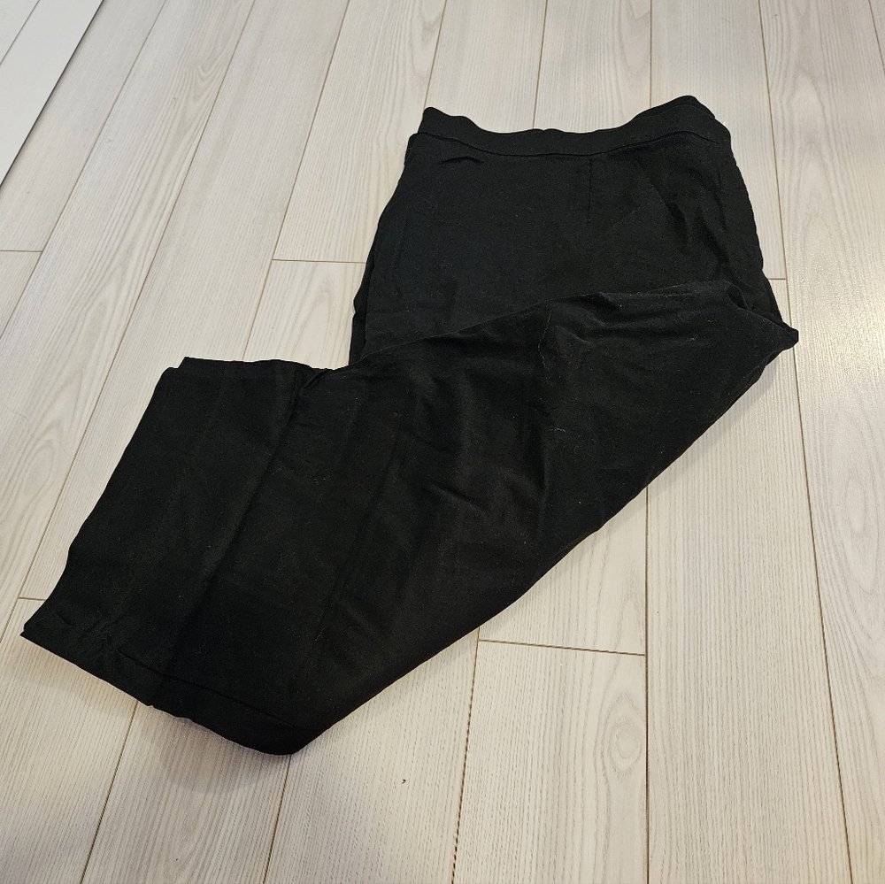 Penningtons Chicago Black Pull On Pants Womens 26 Elastic Waist Lounge high rise